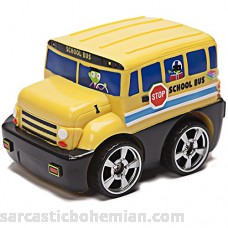 Kid Galaxy PBS Kids Toy School Bus. Soft Push Car Vehicle for Toddlers Kids Age 18 Months & Up Yellow. Juguetes Coche Camión para Niños. from Co. Behind Caillou Cat in The Hat & Clifford Vehicle B01N9D8HS4